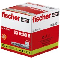 fischer Universald&uuml;bel UX 6 x 50 R mit Rand