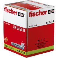 fischer Universald&uuml;bel UX 8 x 50 R mit Rand