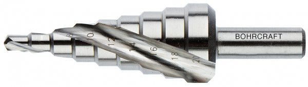 Stufenbohrer HSS-Spiralnut//Gr.1-S / 4-12 mm
